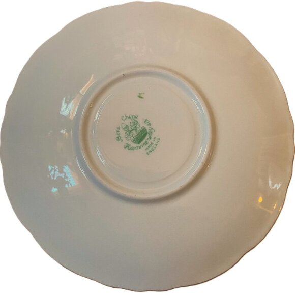 50s English Bone China Cabbage Roses Teacup and Saucer set< Bridgerton style! - Picture 5 of 16